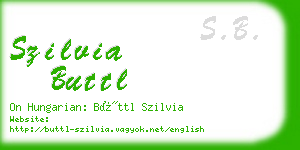 szilvia buttl business card